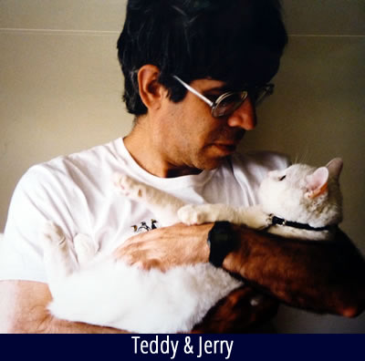 Jerry and his cat Teddy