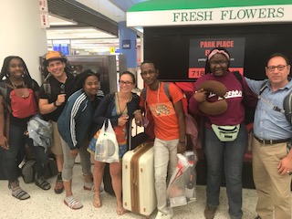 students at galapagos islands